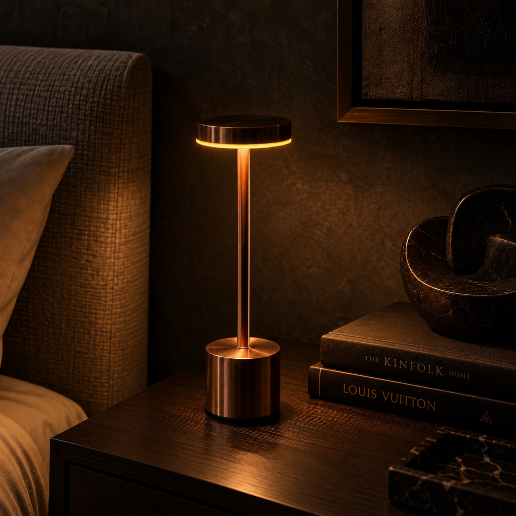 LumaNest AuraGlow Rechargeable Touch LED Table Lamp – 3 Light Modes