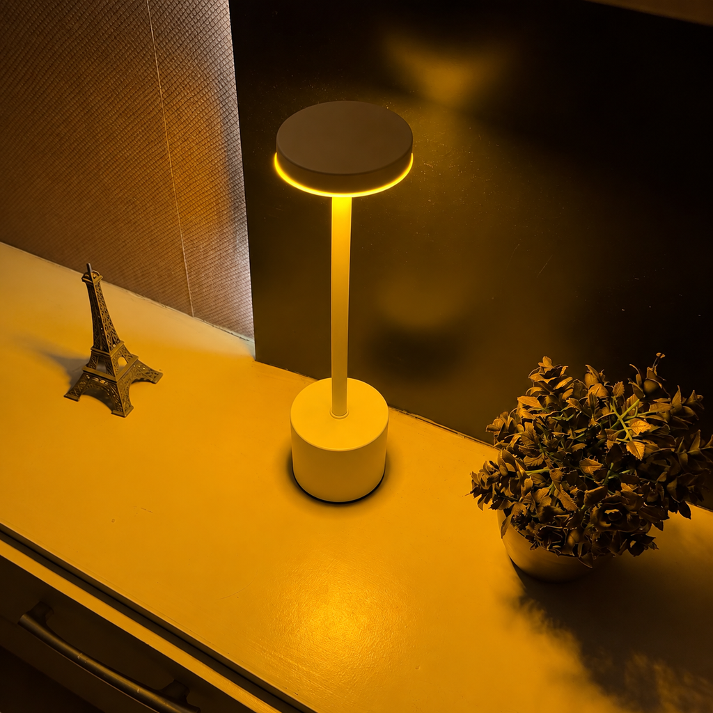 LumaNest AuraGlow Rechargeable Touch LED Table Lamp – 3 Light Modes