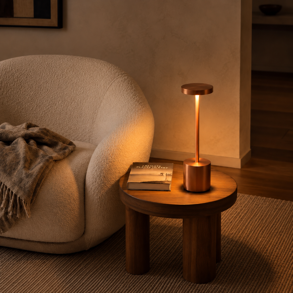 LumaNest AuraGlow Rechargeable Touch LED Table Lamp – 3 Light Modes