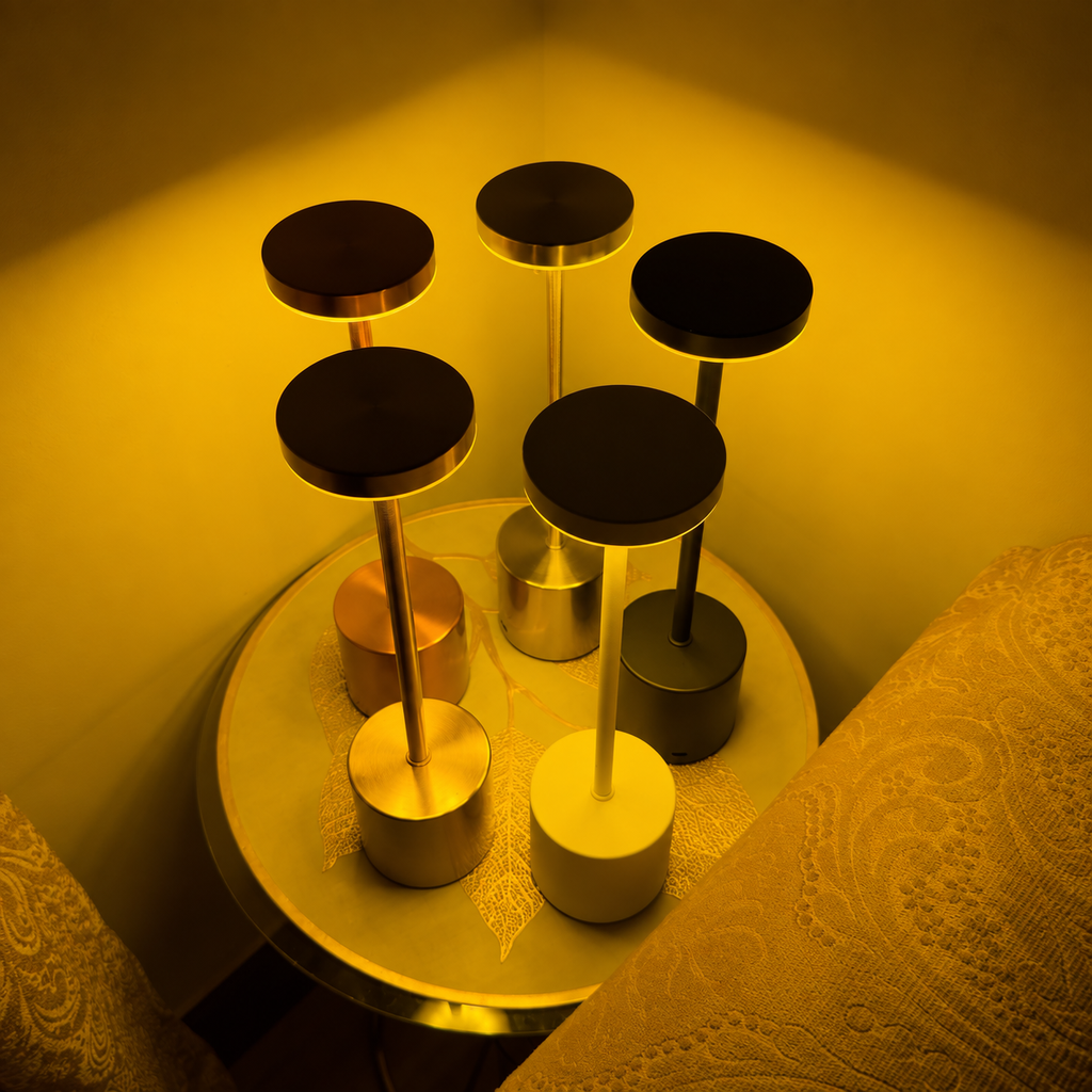 LumaNest AuraGlow Rechargeable Touch LED Table Lamp – 3 Light Modes