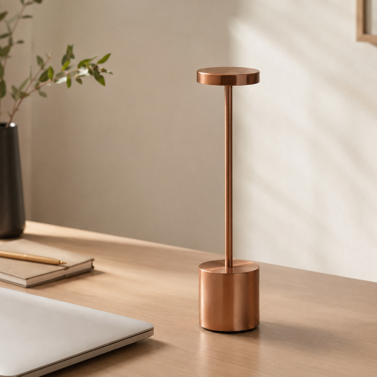 LumaNest AuraGlow Rechargeable Touch LED Table Lamp – 3 Light Modes