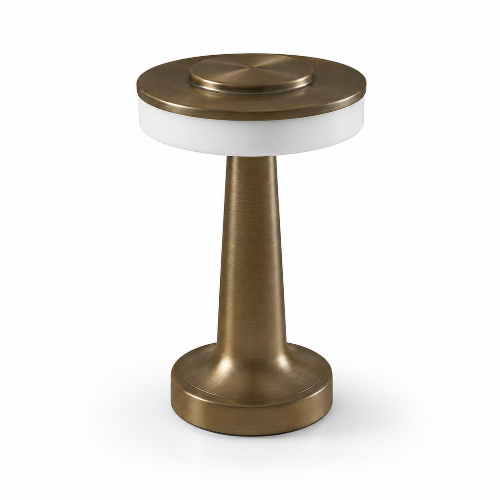 LumaNest HaloGlow Rechargeable Cordless LED Table Lamp – 3 Light Modes