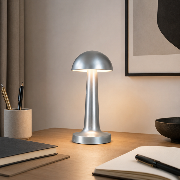 LumaNest lamp styled in a customer's home