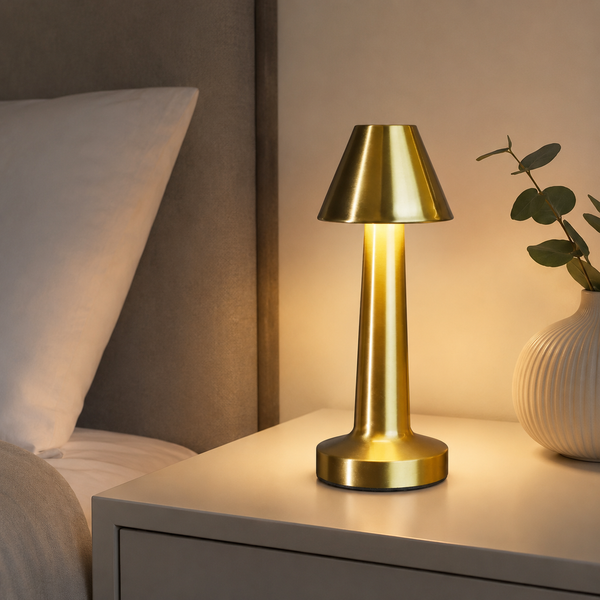LumaNest lamp styled in a customer's home