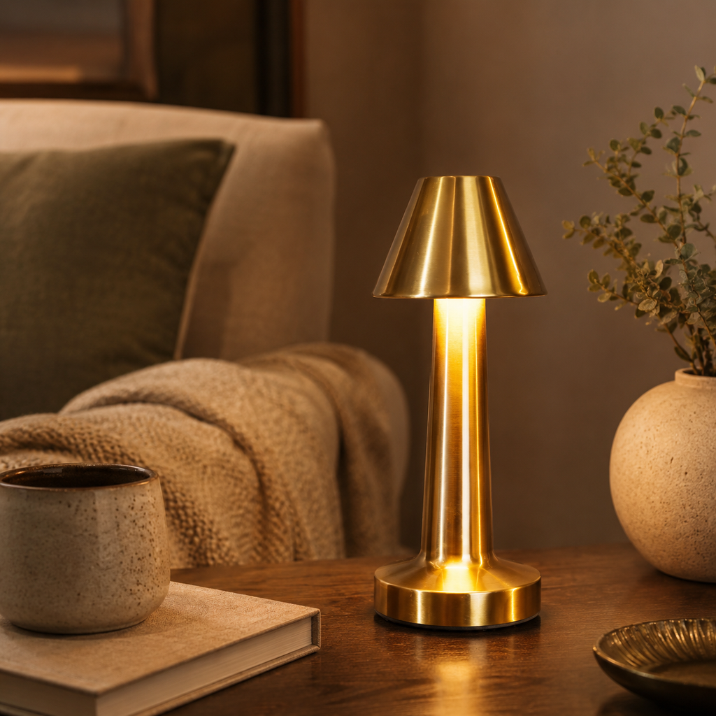 LumaNest Rechargeable Cordless LED Table Lamp – 3 Light Modes