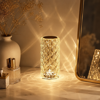 LumaNest Crystal Diamond Table Lamp