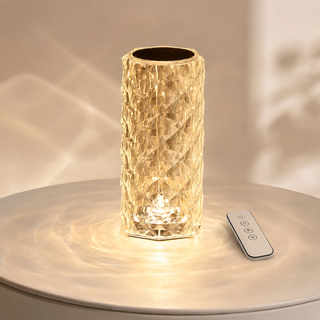 LumaNest Crystal Diamond Table Lamp