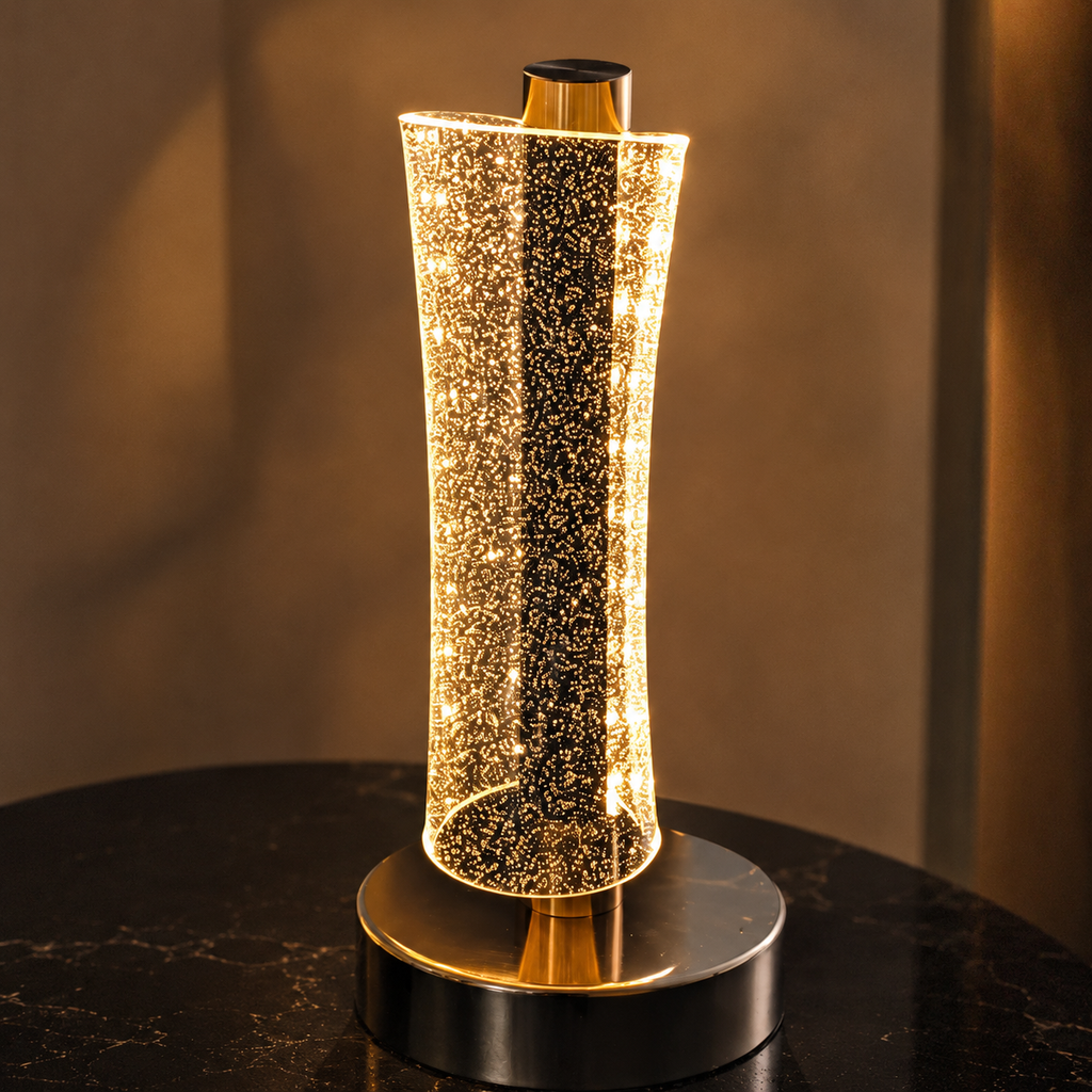 LumaNest Modern LED Crystal Table Lamp – 3 Light Modes