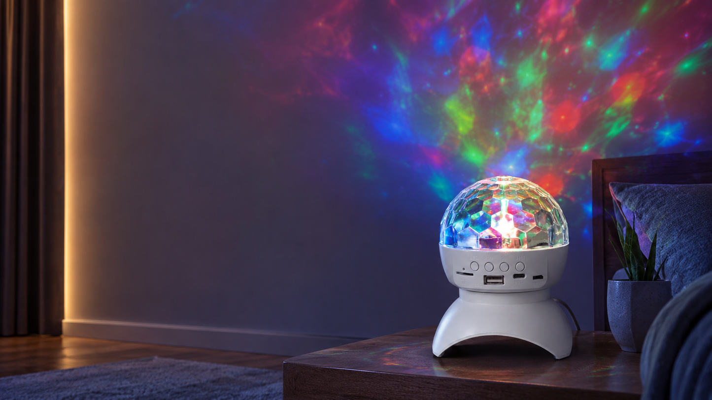 LumaNest 360 Galaxy Projector Lamp with Bluetooth Speaker