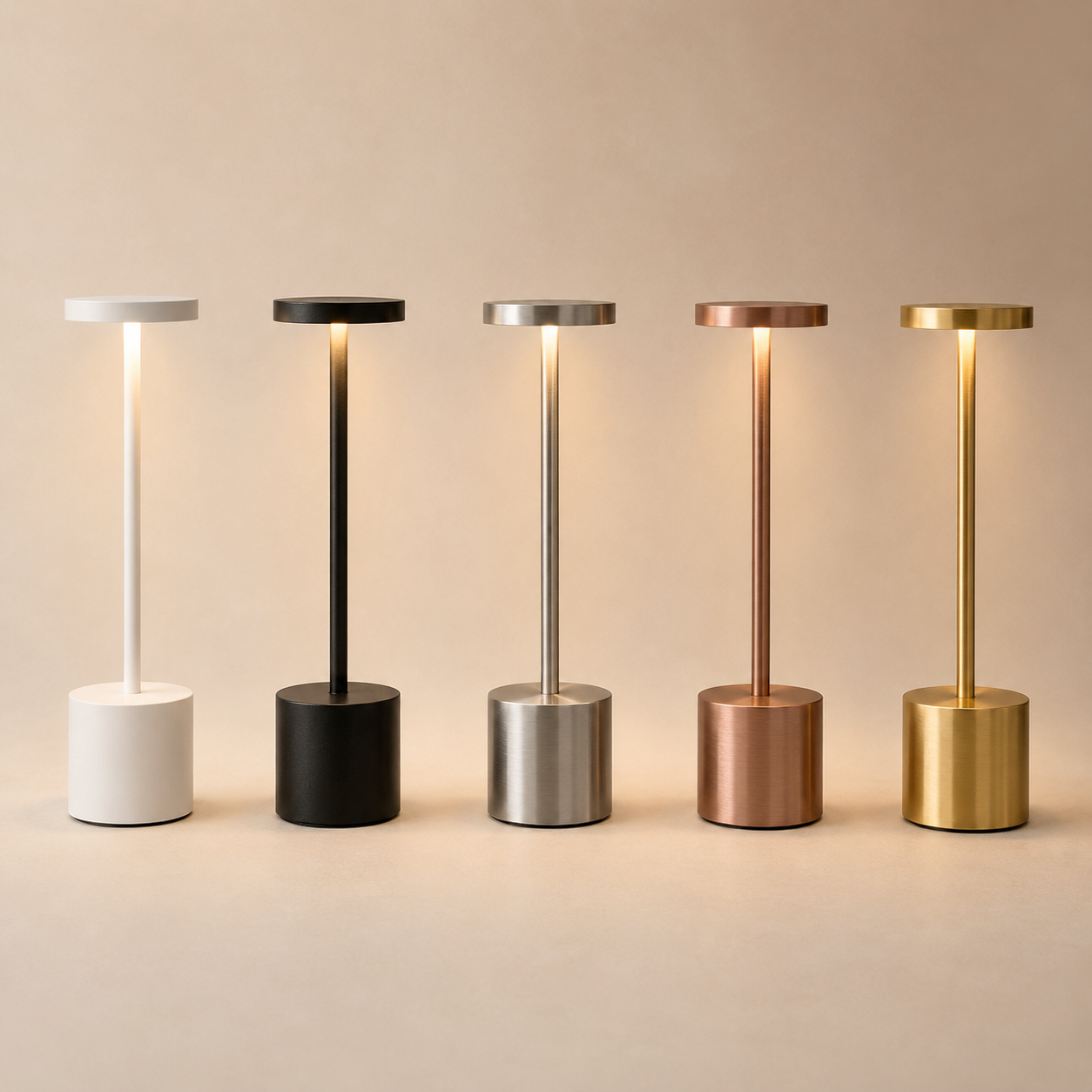 LumaNest AuraGlow Rechargeable Touch LED Table Lamp – 3 Light Modes