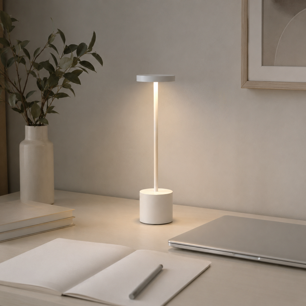 LumaNest AuraGlow Rechargeable Touch LED Table Lamp – 3 Light Modes