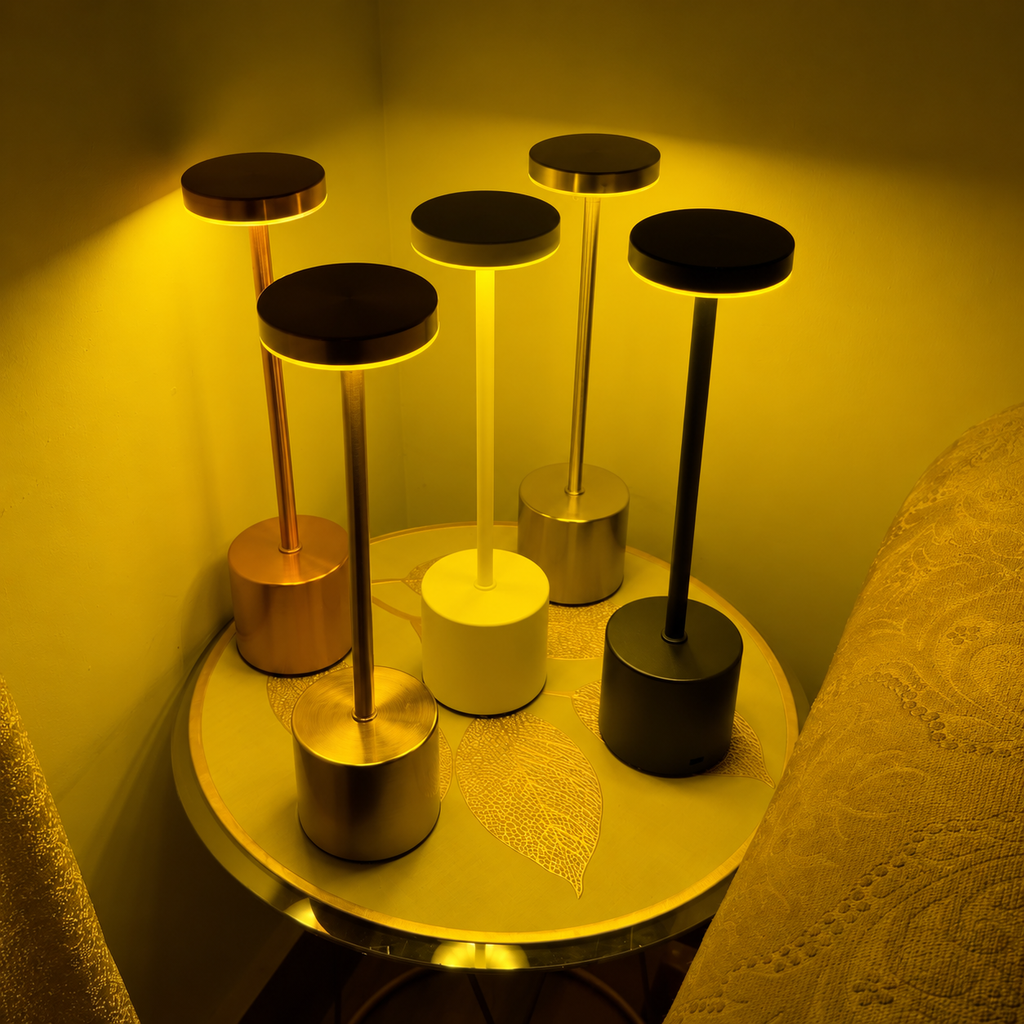 LumaNest AuraGlow Rechargeable Touch LED Table Lamp – 3 Light Modes