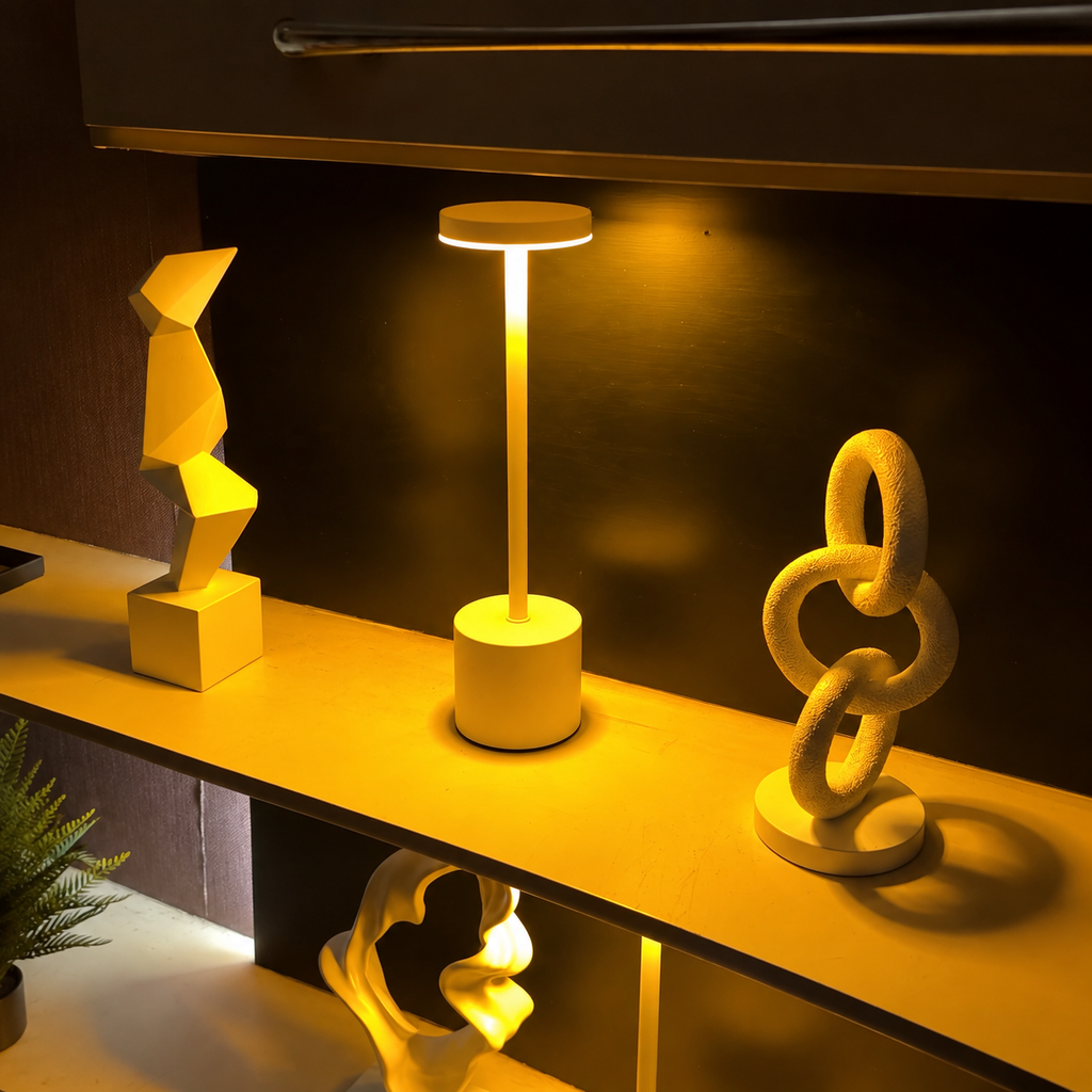 LumaNest AuraGlow Rechargeable Touch LED Table Lamp – 3 Light Modes