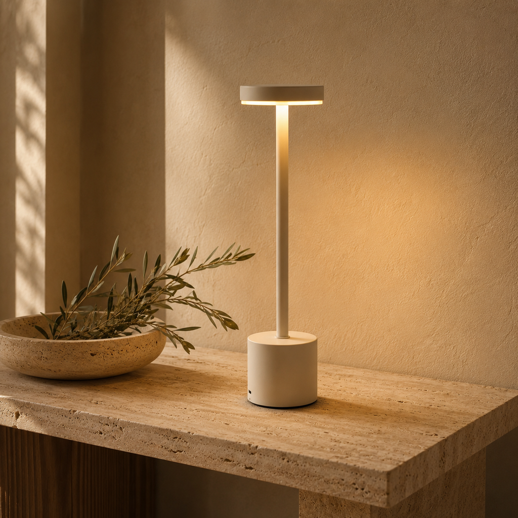 LumaNest AuraGlow Rechargeable Touch LED Table Lamp – 3 Light Modes