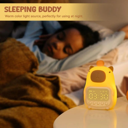 Squishy Capybara Night Light with Alarm Clock