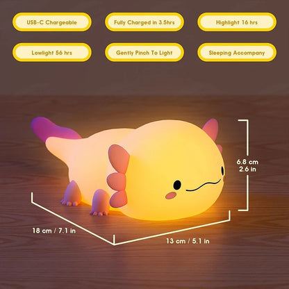 Squishy Axolotl Night Light