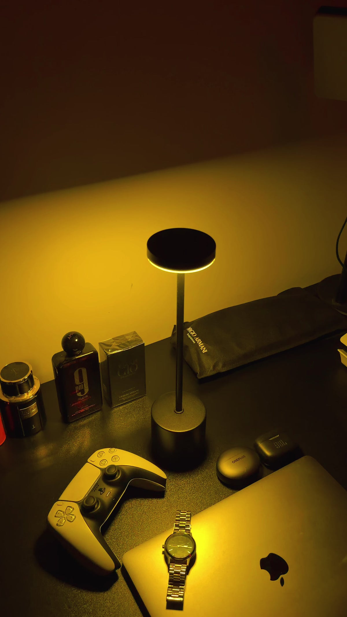 LumaNest AuraGlow Rechargeable Touch LED Table Lamp – 3 Light Modes