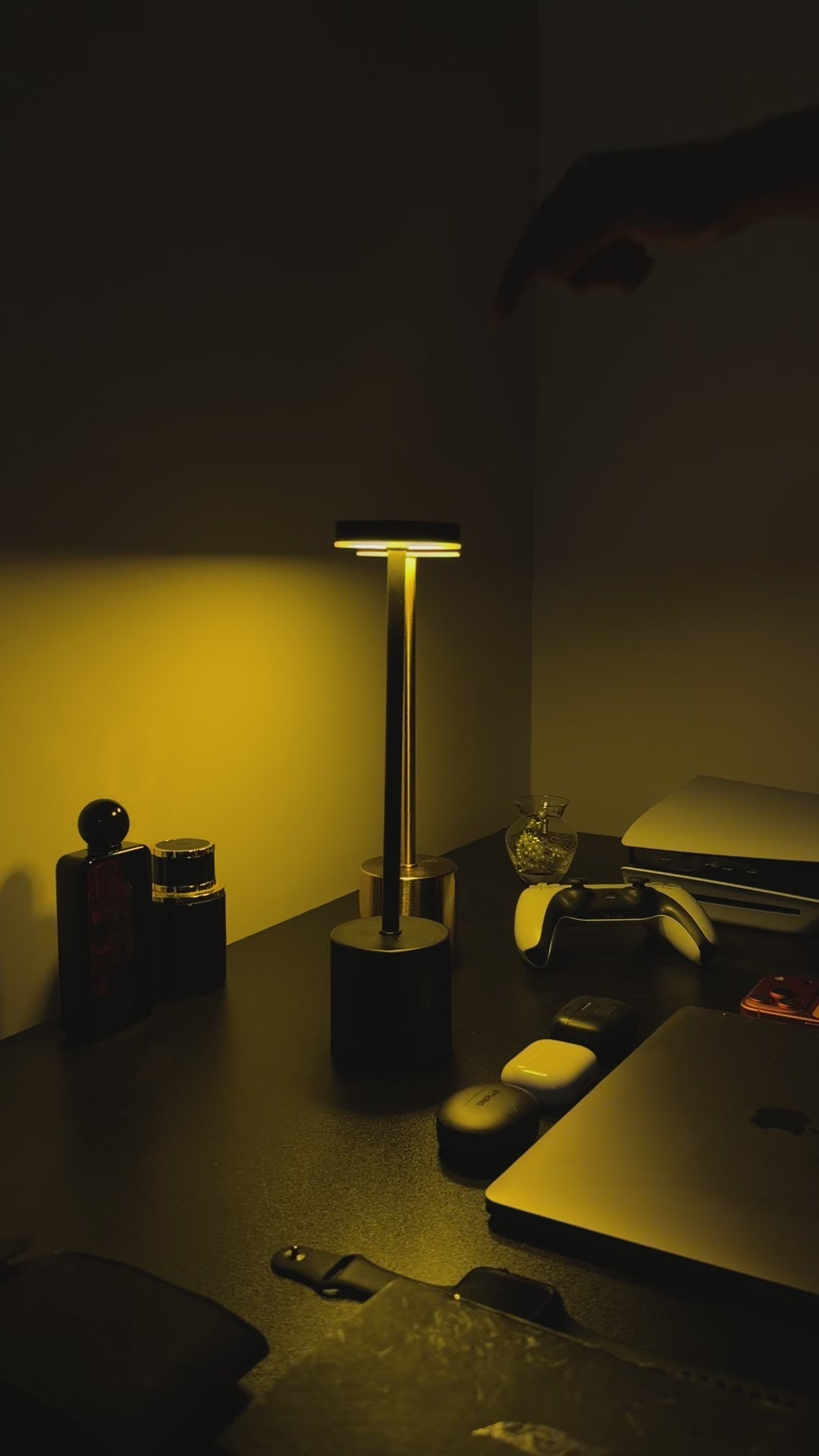 LumaNest AuraGlow Rechargeable Touch LED Table Lamp – 3 Light Modes
