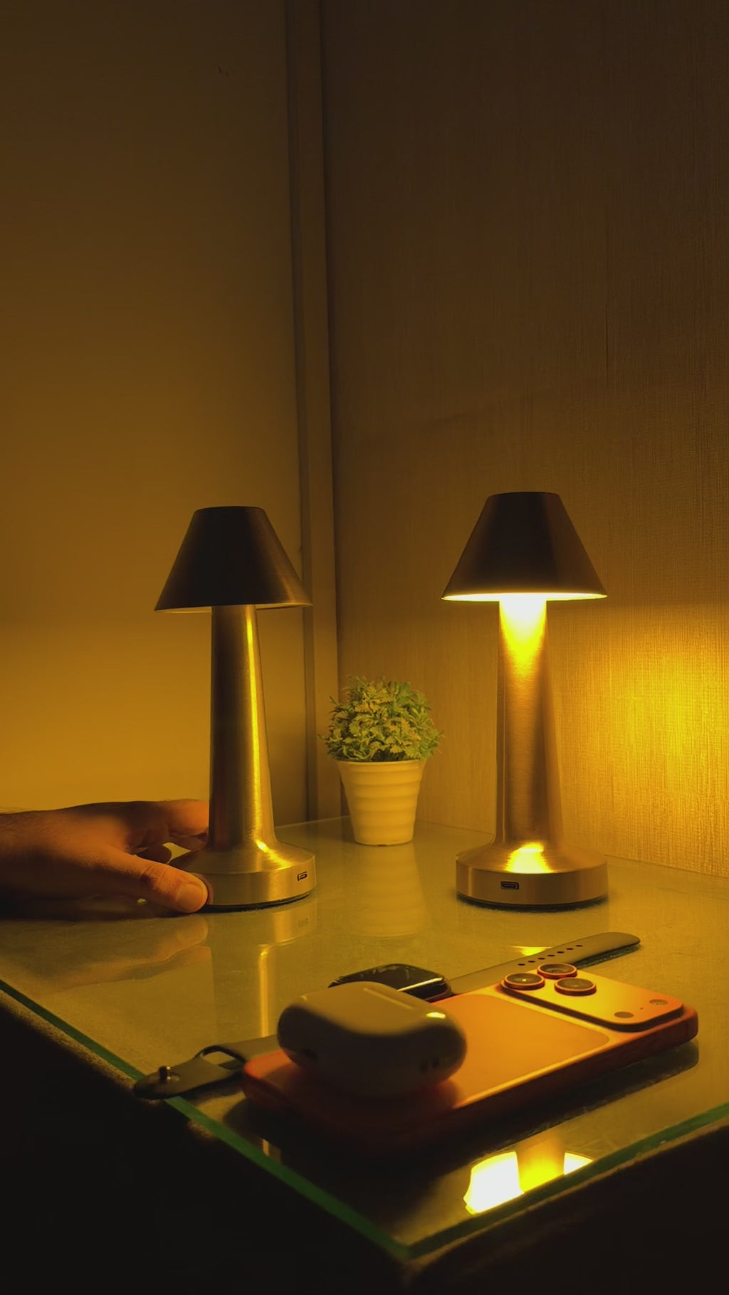 LumaNest Rechargeable Cordless LED Table Lamp – 3 Light Modes