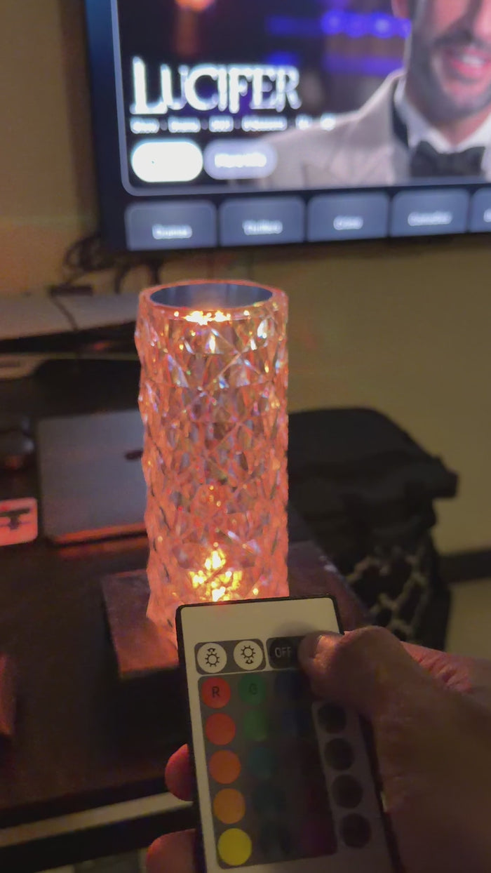 LumaNest Crystal Diamond Table Lamp