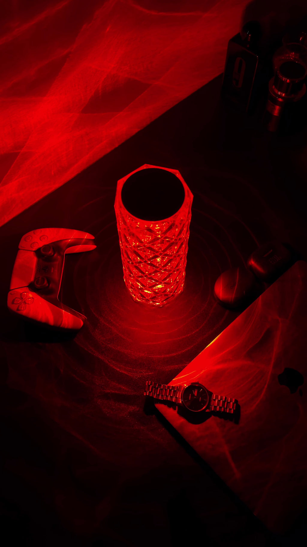 LumaNest Crystal Diamond Table Lamp
