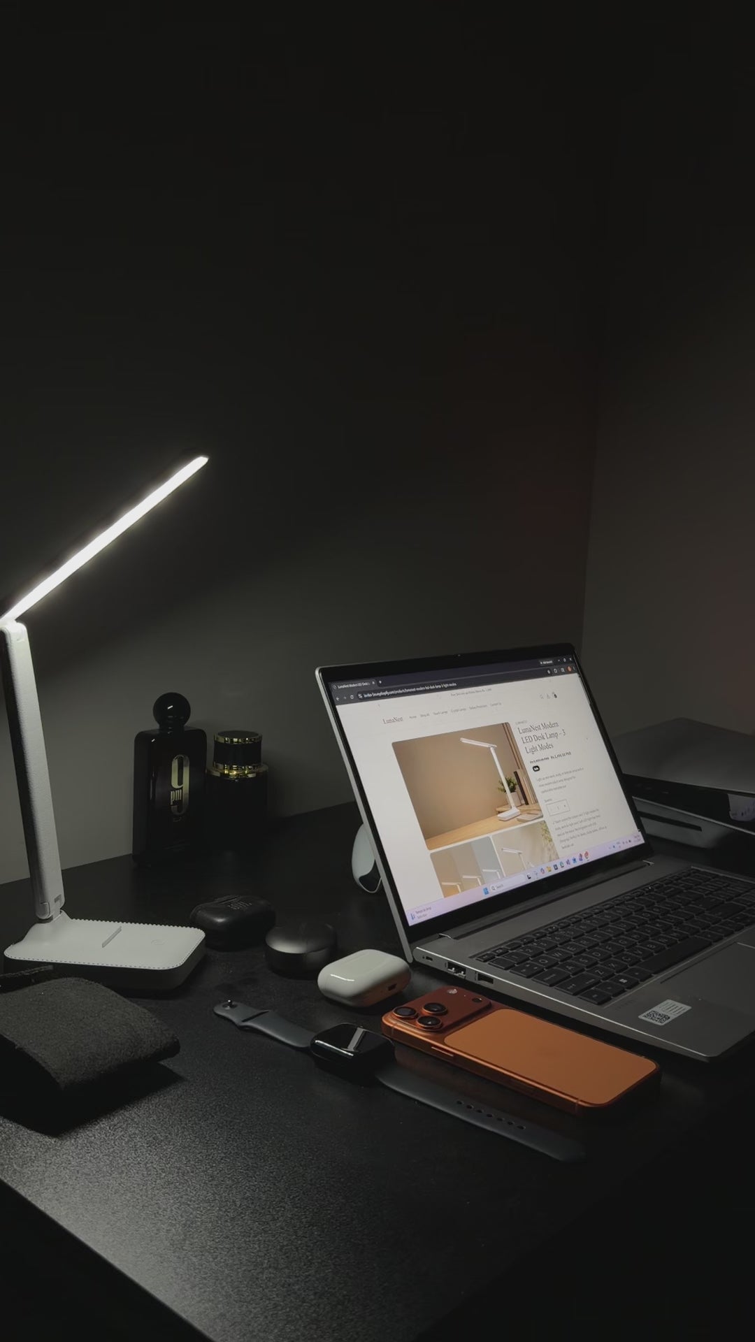 LumaNest Modern LED Desk Lamp – 3 Light Modes